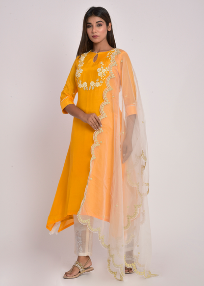 Kesar Phool Kurta Set