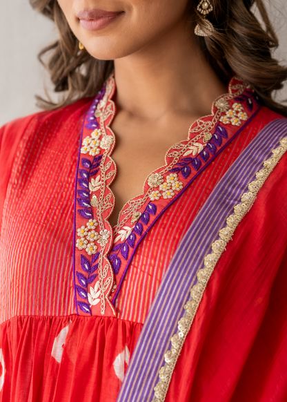 Scarlet Kurta Set