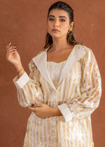 Ivory & Gold Elegance Co-ord Set