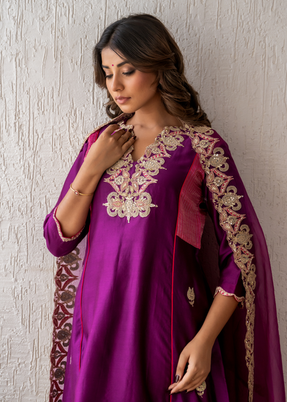 Deep Purple Suit Set