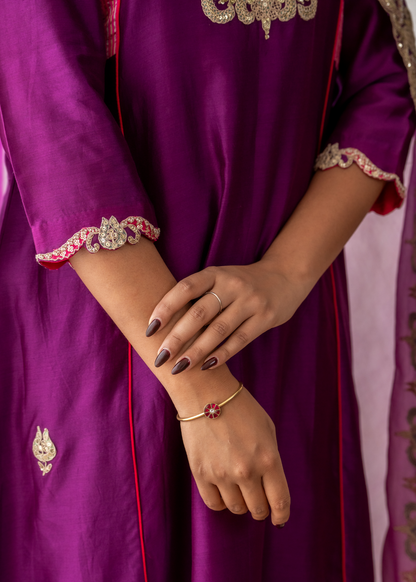 Deep Purple Suit Set
