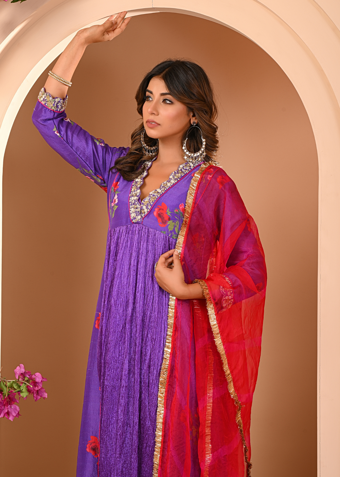 Amethyst Floral Kurta Set