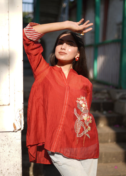 Deep Red Shirt