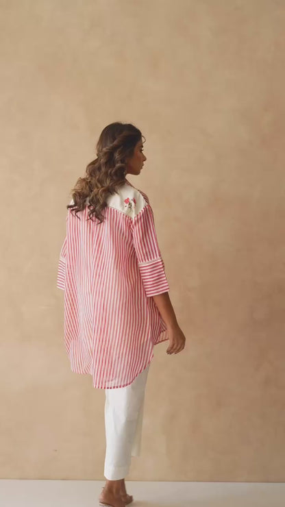 Summer Lines Rose Shirt