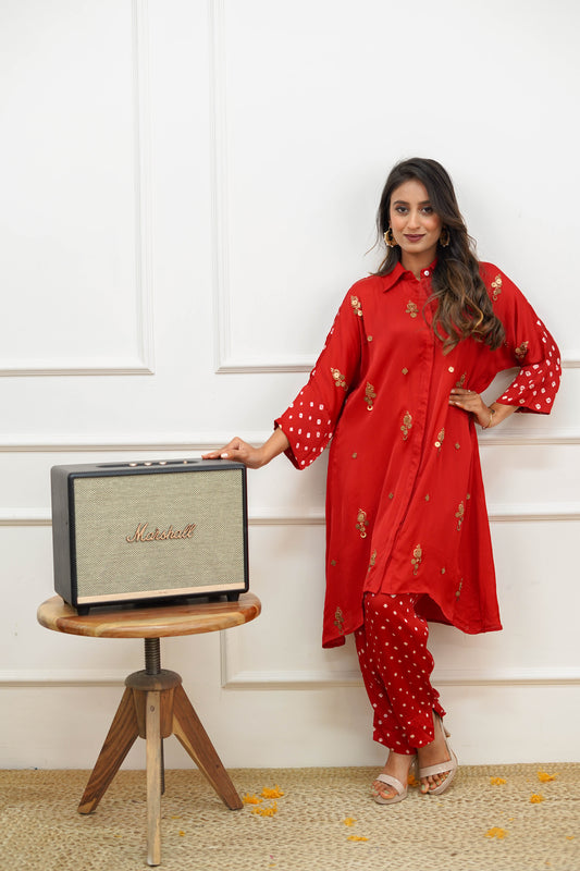 red co -ord